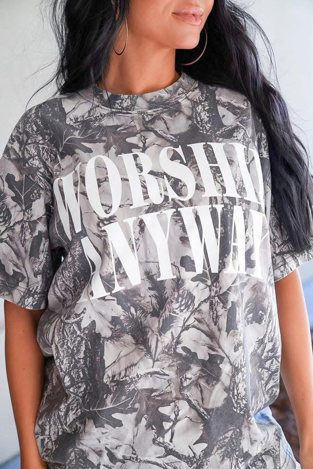 Worship Anyway Camoflauge Tee