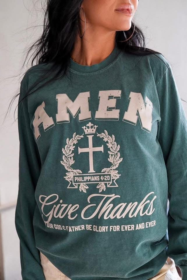 Amen + Give Thanks Tee