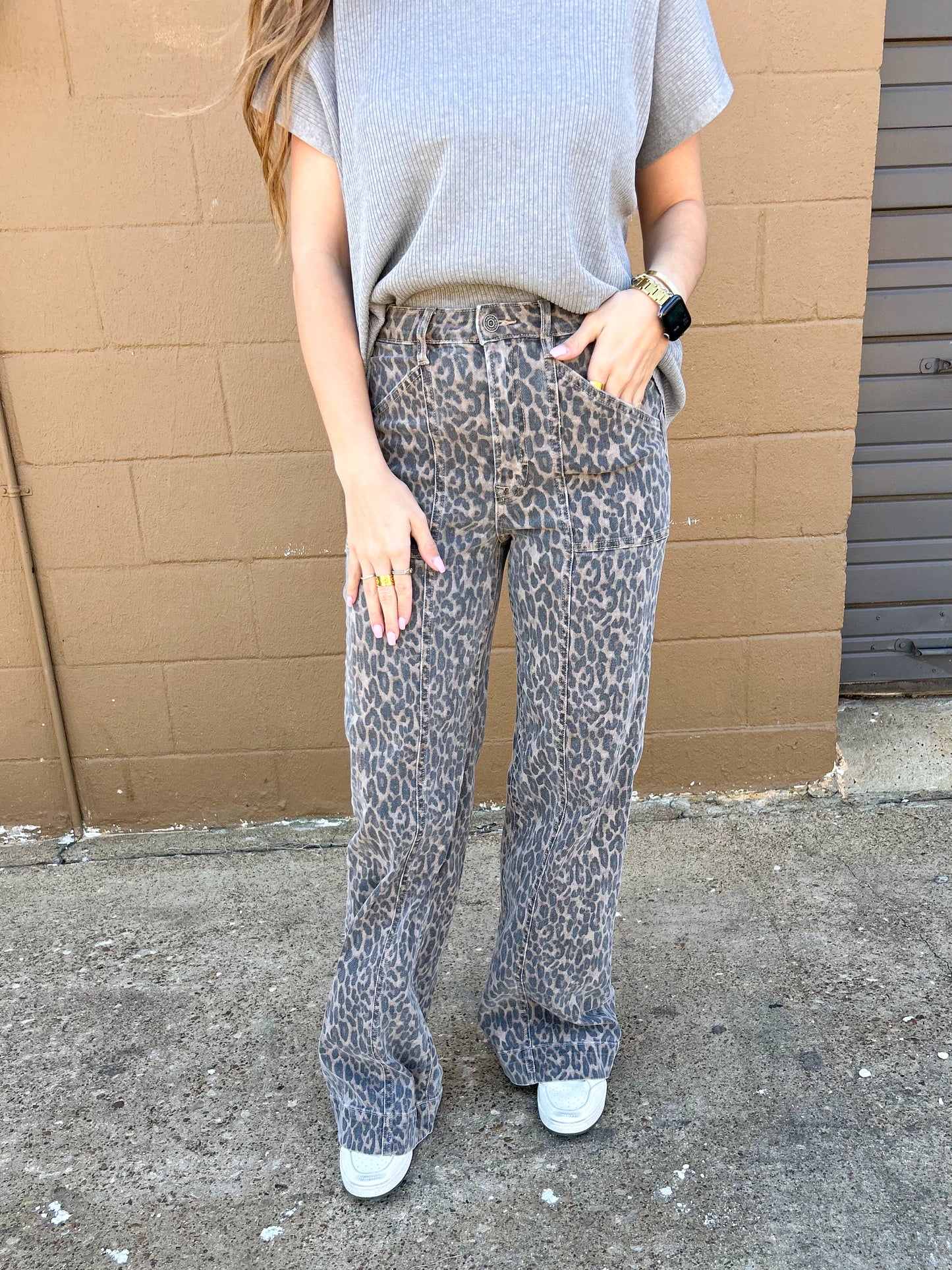 Leopard Trouser Jeans