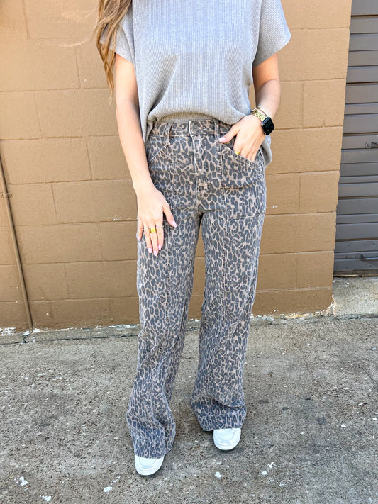 Leopard Trouser Jeans