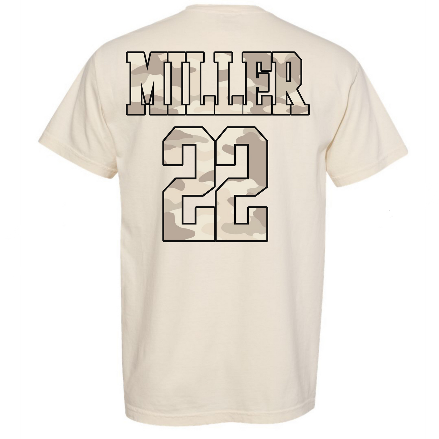 Camo Baseball Mama - Comfort Colors Tshirt - WITH PLAYER NAME