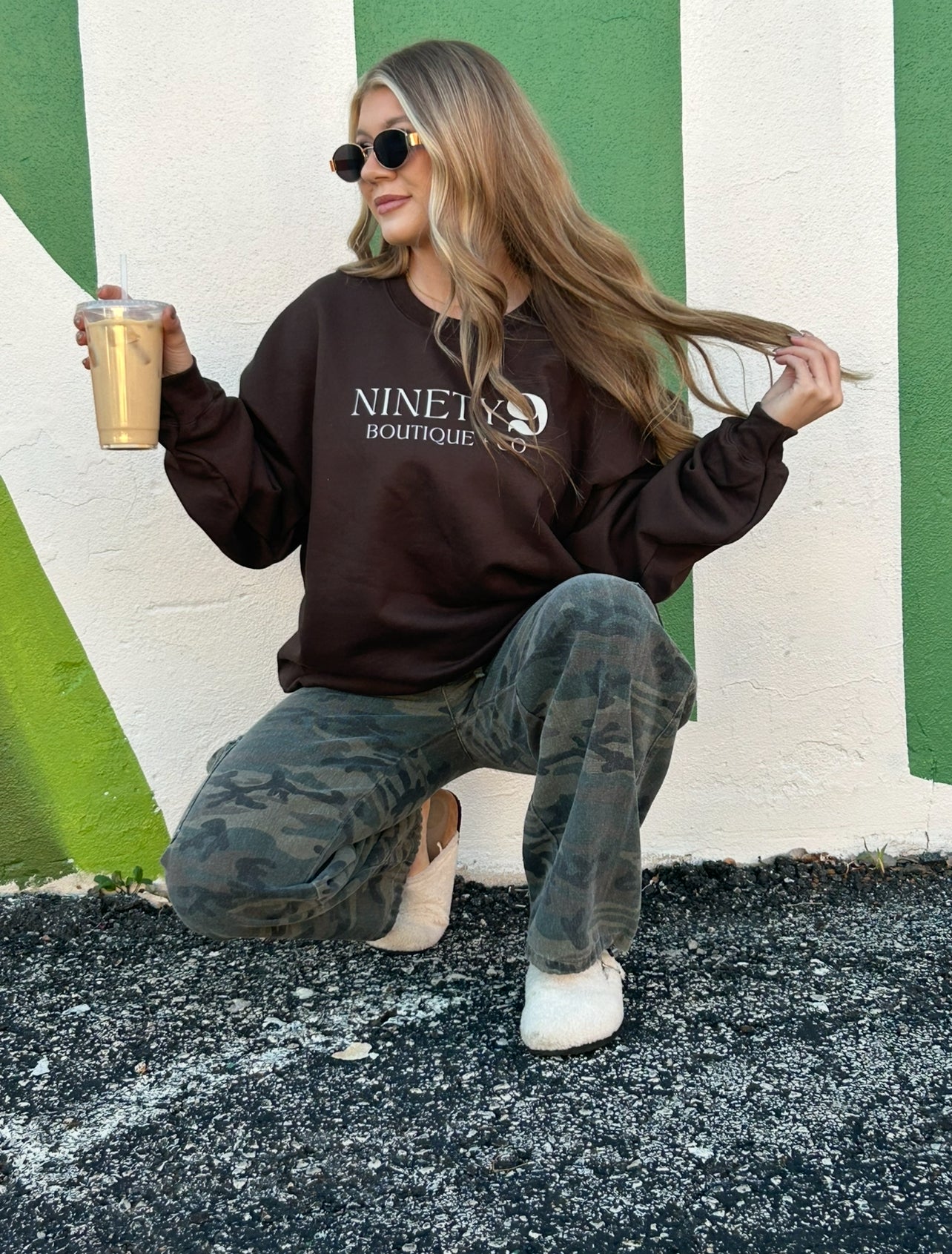 Ninety 9 Boutique Sweatshirt - Brown
